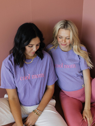 Cool Mom Pigment Dyed Crop Tee